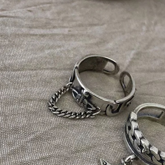 ✨Insta tassel open sterling silver ring - Picture 2 of 4